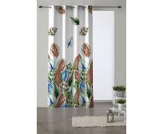 Martina Home Rideau avec Oeillets Imprimé tardor Taille 140 x 260 cm