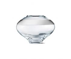 Georg Jensen 10016981 Vase, Verre soufflÃ©, ArgentÃ©, 30 cm
