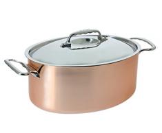 DE BUYER -6426.30 -cocotte ovale cuivrinox couve 30cm 6.5l