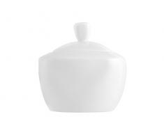 H&H 9546685Â Pengo Quadra Sucrier, Bone China, Blanc