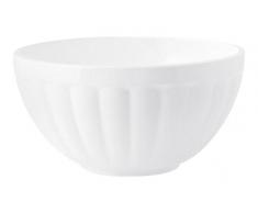 H&H Saladier Costolata, 20 cm, mélamine, Blanc