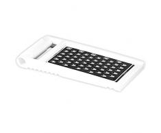 H&H Basic White Mandoline, Acier Inoxydable, Blanc, 12Â x 2.5Â x 26Â cm