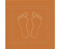 Kleine Wolke Tapis de Baignoire Foot 36x72 cm en Orange, PVC, 40x30x10 cm