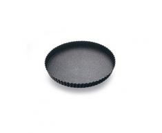 Gobel 226322 Moule à Tarte Rond Cannelé Anti-Adhérent Fond Fixe 22 cm