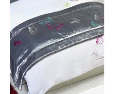 Tobias Baker Chemin de lit Simple en Polycoton, 50% Polyester, Gris argentÃ©