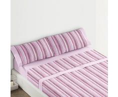 Burrito Blanco Jeu de draps 437Â Rose, mÃ©lange de Coton, Cliffs, 105Â x 190/200Â cm