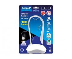 Garza Lampe de table flexible type flexible modÃ¨le Falcon LED 120 lm avec 3 niveaux de lumiÃ¨re, blanc