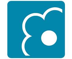 CINTACOR Fleur Sticker, en Feutre, Turquoise, 15Â x 0,10Â x 15Â cm