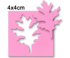 Efco Feuille de chêne Perforatrice Taille L L, Rose, 9, 5 x 6, 5 cm