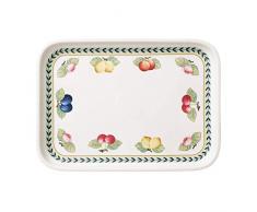 Villeroy & Boch French Garden Plat de service, 36x26 cm, Porcelaine Premium, Blanc/Multicolore