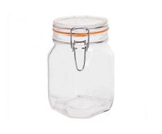 Bormioli Rocco 472233 Bocaux, Verre, Multicouleur, 10,6 X 10,6 X 16