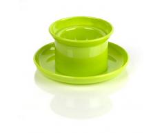 Kimmel 21-000-2307 Lot de 2 coquetiers avec assiette en plastique Citron vert