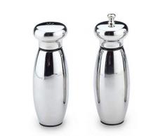Grunwerg SS-9940M Moulin à poivre et salière en acier inoxydable 2 pièces