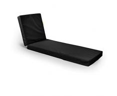 Outbag 31FLAPLU-Bla Rembourrage de Chaises Longues, Polyester, Noir, 185 x 60 cm