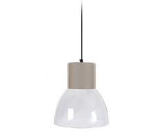 Tosel 16550 Suspension 1 LumiÃ¨re, Verre/, E27, 40 W, Vert, 30 x 90 cm