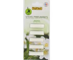 Top Filter 0820550, Sticks parfumant pour aspirateur Senteur Jasmin, Blanc