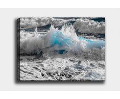 Bonamaison Peinture sur toile, multicolore, 70 x 100 cm - ConÃ§u et fabriquÃ© en Turquie