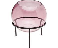 Kare 63951 Vase en verre avec structure en acier laquÃ©