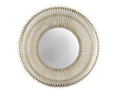 Dcasa Miroir Mural en Bambou pour dÃ©coration de la Maison Unisexe Adulte, Couleur Unique