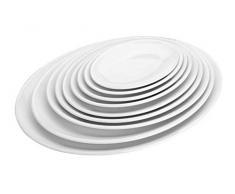 LACOR 62758 Plat Ovale en mÃ©lamine 314 x 412 x 28 mm