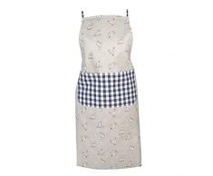 Clayre & Eef LCH41BL Litlle Chicken Tablier de Cuisine 100% Coton Env. 70 x 85 cm.