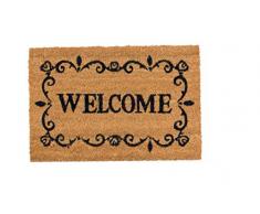 Dandy by William Armes Welcome Swirls Tapis pour Message Marron 60 x 40 cm