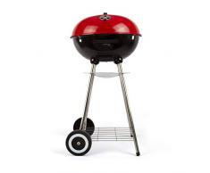 LIVOO BE NOMAD DOC172R Barbecue Ã charbon Rouge/Noir