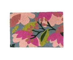 dcasa DCASA Antidérapant Fleurs Référence DC Paillasson Textile Unisexe pour Adulte, Multicolore (Multicolore), Unique