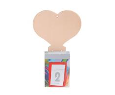 GLOREX Calendrier Mural cÅur, FSC, Mousse Ã Douille, Naturel, 14,5Â x 12Â x 0,4Â cm