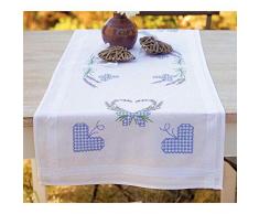 Kit chemin de table Brins de lavande avec papillon