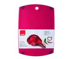 IBILI 749433R Planche Ã Decouper Viandes, Plastique, Rouge, 33 x 23 x 1 cm