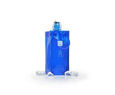 Ice. bag 1Â Bouteille Cave Ã vin Lot de 6, PVC, FranÃ§ais Bleu, 12Â x 12Â x 26Â cm