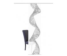 Home Fashion Panneau Coulissant en Tissu dameublement Impression numérique Pearl, Polyester, Gris, 245 x 60 cm