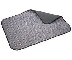 Carevitex 2150â007Â Leon Coussin de Montagne avec galons Protection de Coussin pour Animaux domestiques, Polyester, Carreaux Gris, 50Â x 60Â cm