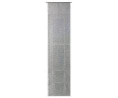 Home Fashion Panneau Coulissant, Tissu, Gris, 245 x 60 cm