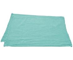Home Inspiration Lot de 2 Set de Table, Coton, Lagon, 30x40 cm