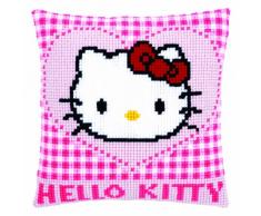 Kit coussin au point de croix Hello Kitty et cÅur