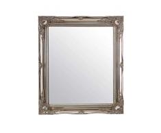 Grand Verre Argent Ancien Motif Miroir Mural 76,2Â x 66Â cm, 76Â cm x 66Â cm