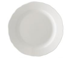 Hutschenreuther Maria Theresia Assiette Petit-Déjeuner, avec Aile, Porcelaine, Blanc, Passe au Lave-