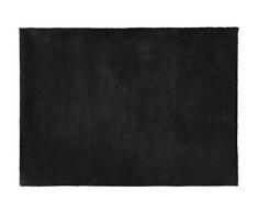 Eurofirany Tapis décoratif Tapis de Sol Tapis de Bain Tapis de Bain Tapis de Bain Tapis de Salle de Bain Tapis de Bain Tapis de Cuisine Rectangle en Fourrure Douce Noir 50 x 70 cm