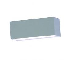 V-TAC Lampe LED Murale 12 W, 600 LM lumière Douce, Double Faisceau Up/Down 110° rectangulaire extérieur Ip65