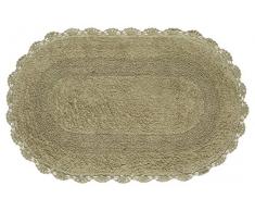 unocasa & Design Tapis de Bain Ovale Vert 50Â x 80Â cm