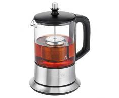 PROFI COOK PC-TK 1165 - Bouilloire 2 en 1 - Ã thÃ© et Ã leau - Commandes Tactiles - 1100 Watts - CapacitÃ© de 0,5 Litres - Couleur Argent