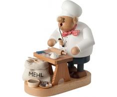 KWO Olbernhau Noël 21572 encens Homme-Plat-Gris - 20 cm