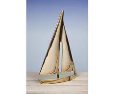 Nauticalia Sculpture de Yacht en Laiton 32 cm