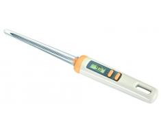 Tescoma Delicia - Thermomètre numérique, Acier, Blanc/Jaune