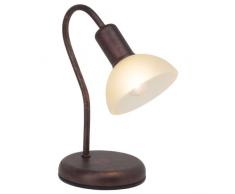 Brilliant AG 67347/56 Lampe de bureau, Métal, E14, 40 W, Cuivre Vieilli/Champagne