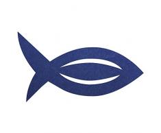 Rayher 53566376 Manchon en Feutre pour Serviettes de Table Motif Poisson 13,5 x 7,5 x 0,2 cm