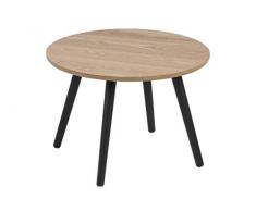 AC Design Furniture Stanley Table dangle en MDF Marron 50 x 50 x 36 cm