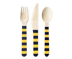 DELIGHT DEPARTMENT DD.02.13.2 Couverts Art Moderne 33 x 22 x 1 cm Bleu